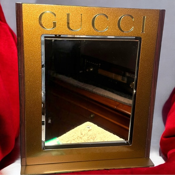 Vintage GUCCI Tabletop Retail Merchandise Vanity Mirror W❤️W!! - Picture 4 of 12